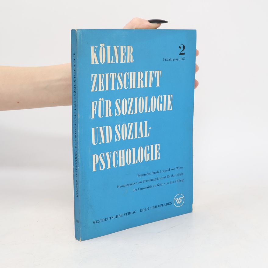 Autorenkollektiv Kölner Zeitschrift für Soziologie und Sozialpsychologie 2