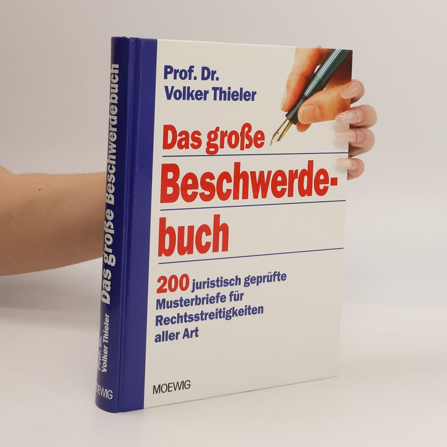 Volker Thieler Das große Beschwerdebuch