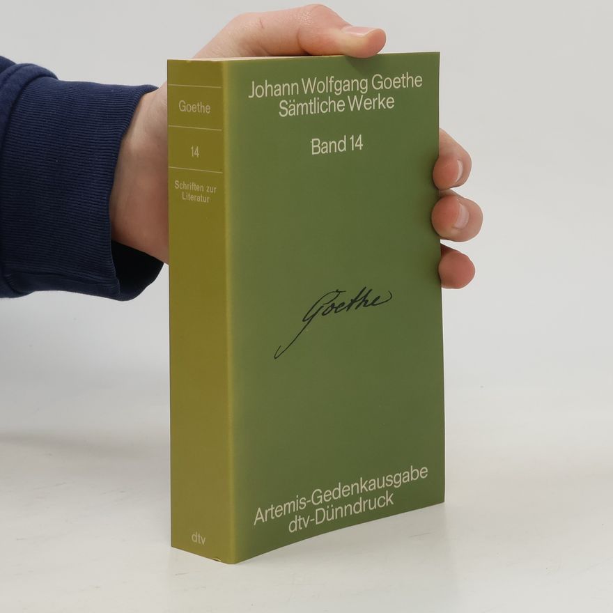Johann Wolfgang von Goethe Sämtliche Werke 14