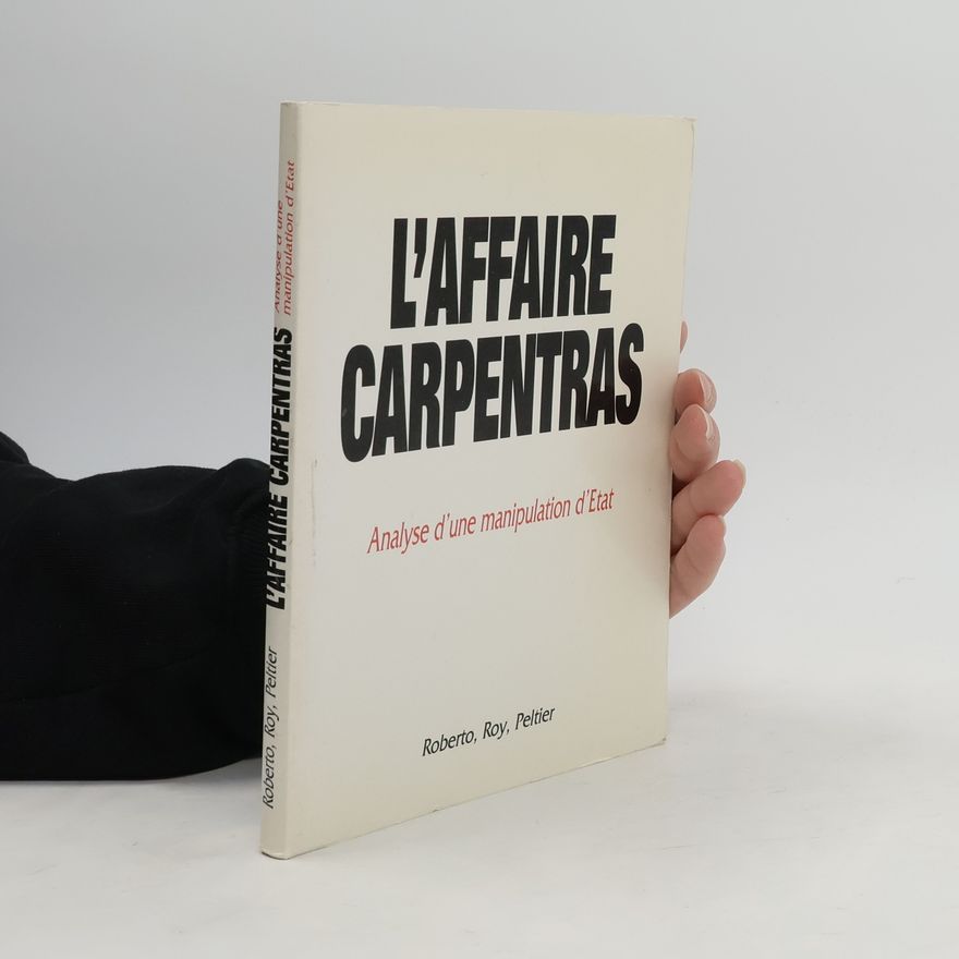 Collectif d'auteurs L’affaire carpentras