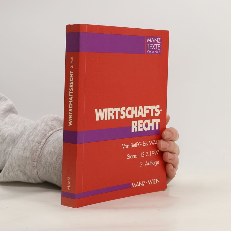 Various authors Wirtschaftsrecht