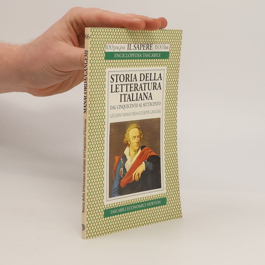 Giuseppe Gangemi Storia della letteratura italiana