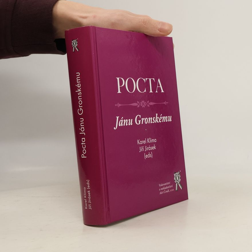 Jiří Jirásek Pocta Jánu Gronskému