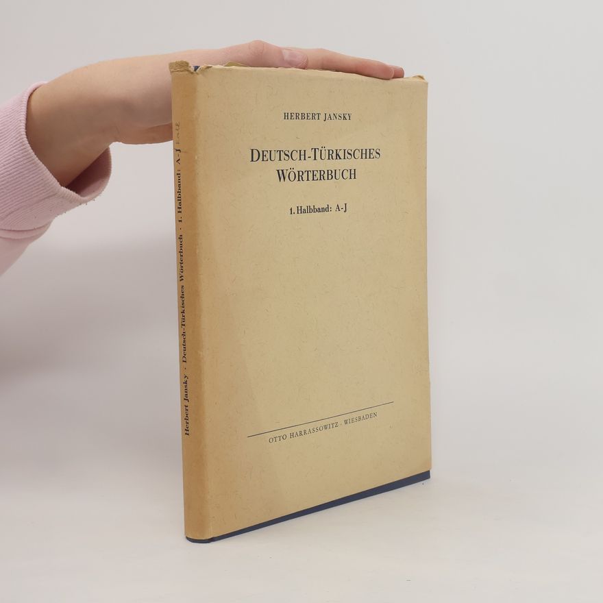 Herbert Jansky Deutsch-Türkisches Wörterbuch 1