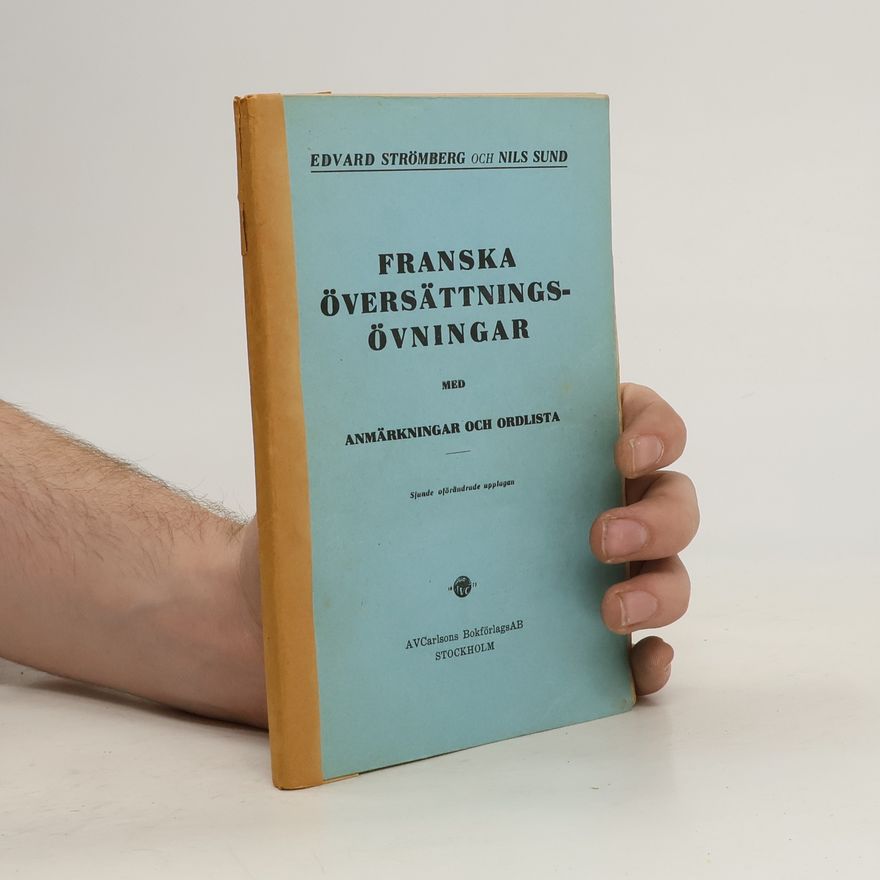 Edvard Strömberg Franska Översättningsövningar