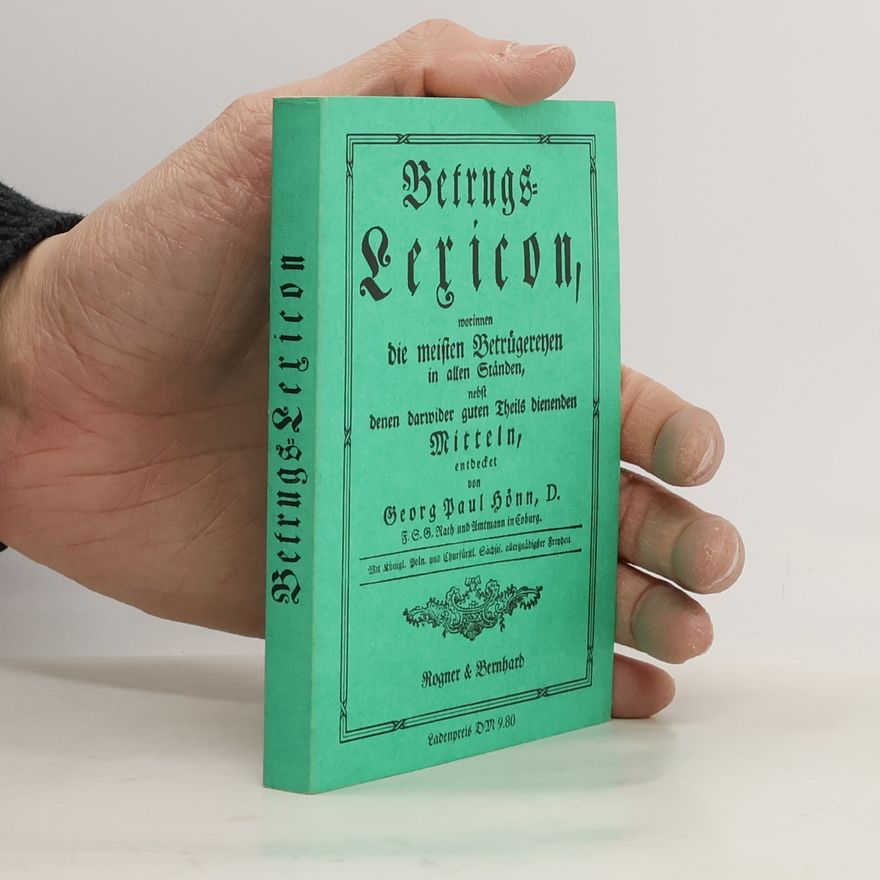 Georg Paul Hönn Betrugs-Lexicon