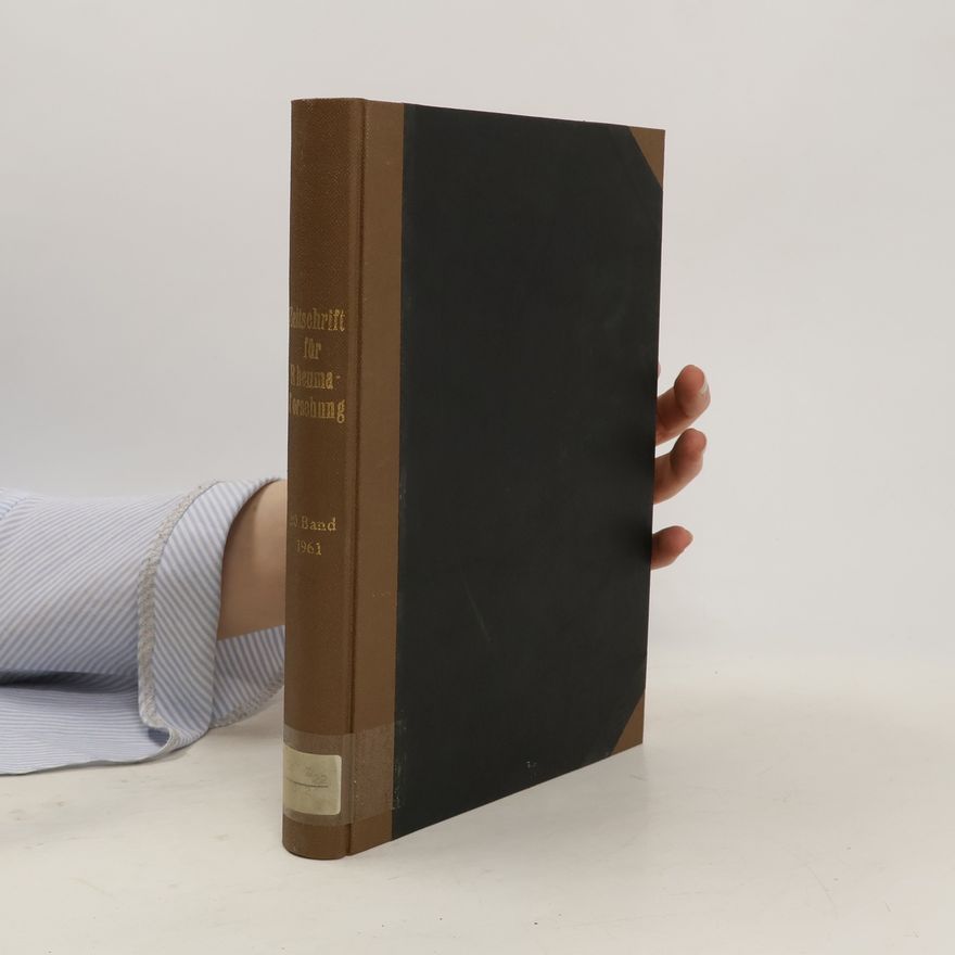 Various authors Zeitschrift für Rheumaforschung. Band 20