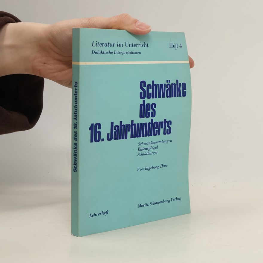Various authors Schwanke des 16. Jahrhunderts