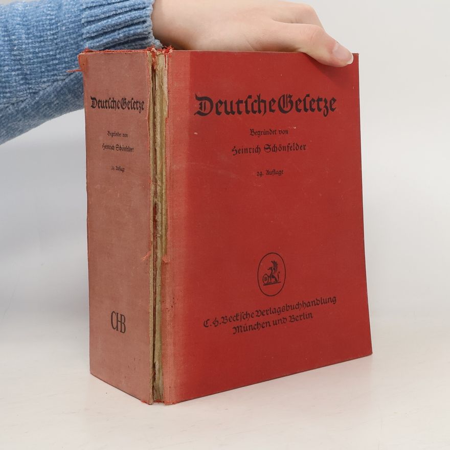 Heinrich Schönfelder Deutsche Gesetze