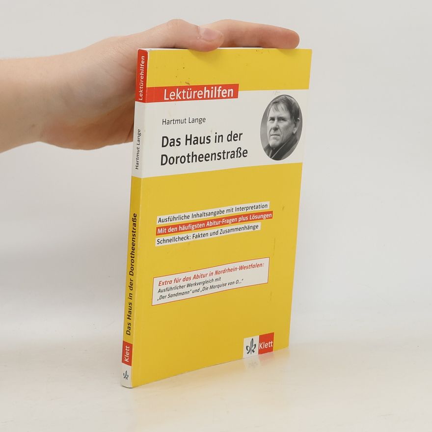 Wolfgang Putz Klett Lektürehilfen Hartmut Lange, Das Haus in der Dorotheenstraße