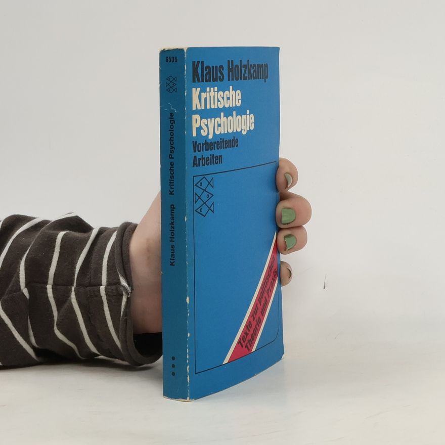 Klaus Holzkamp Kritische Psychologie