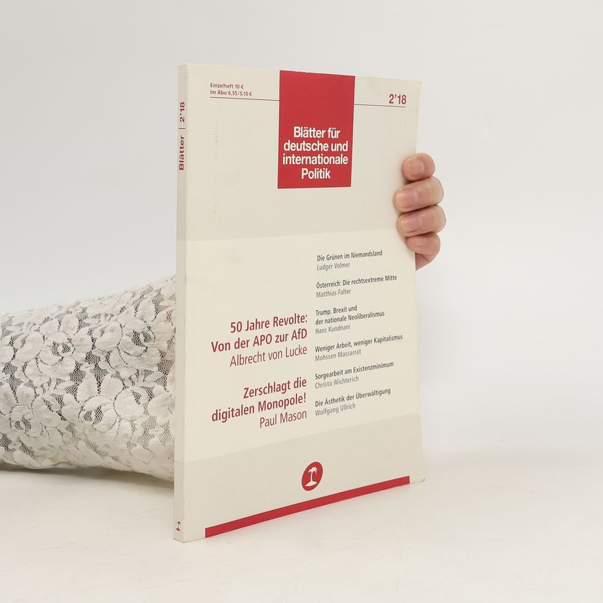 Autorenkollektiv Blätter für deutsche und internationale Politik 2´18