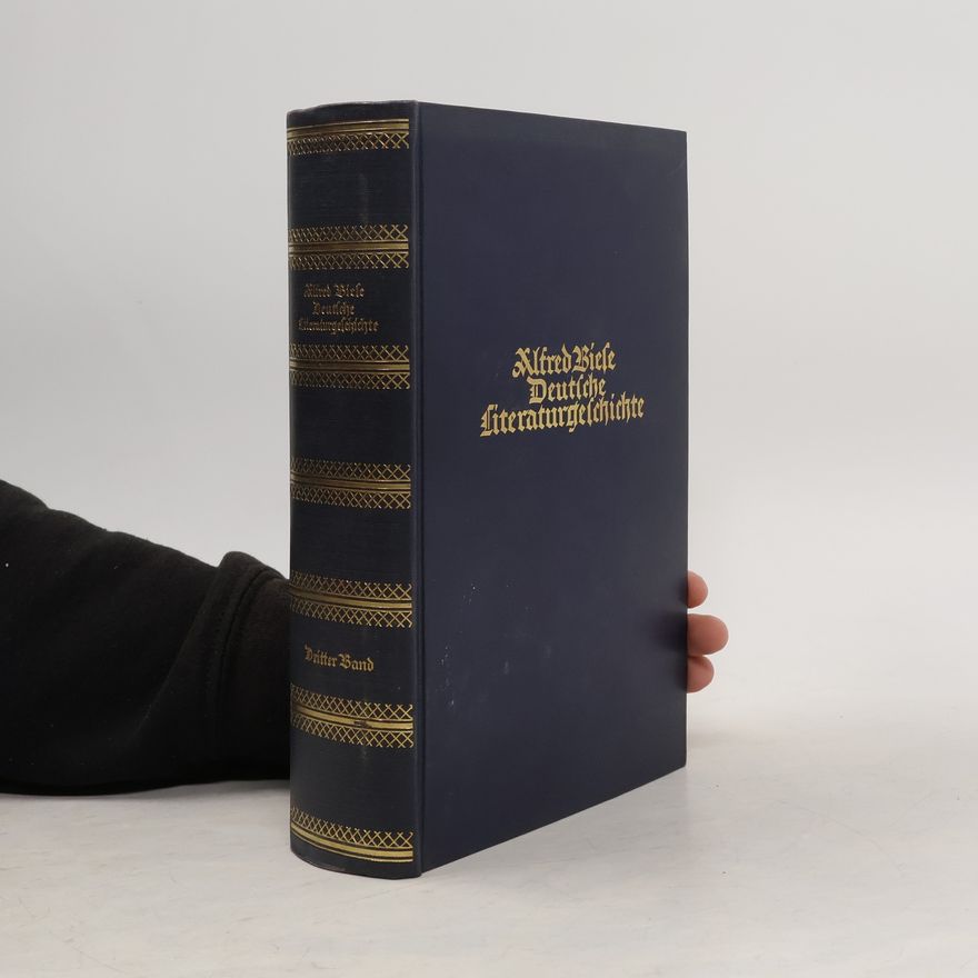 Alfred Biese Deutsche Literaturgeschichte 3