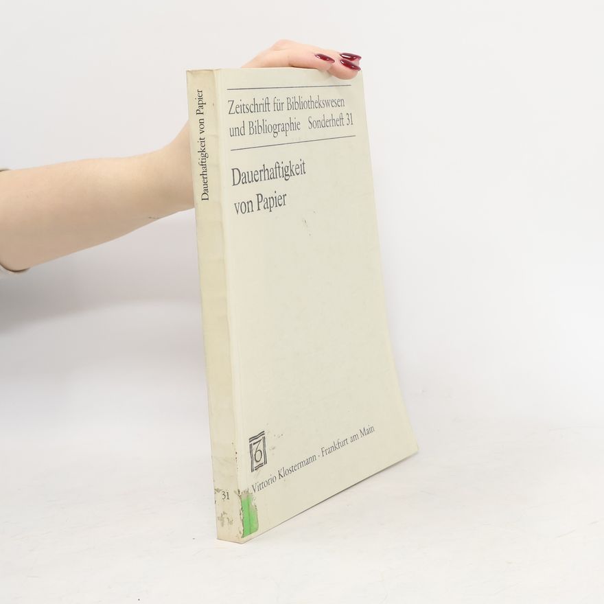 Autorenkollektiv Dauerhaftigkeit von Papier
