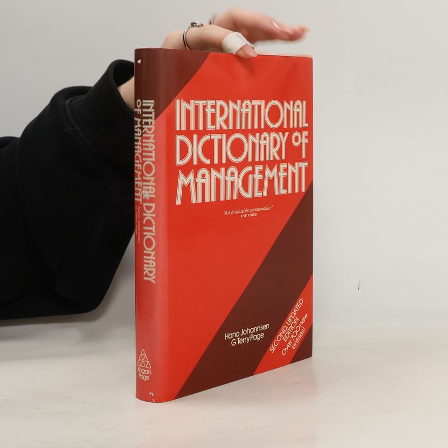 Hano Johannsen International Dictionary of Management