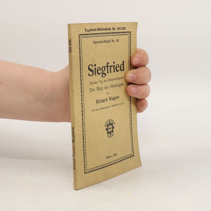 Richard Wagner Siegfried