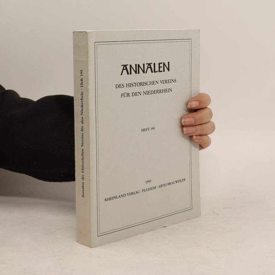 Autorenkollektiv Annalen. Des Historischen Vereins für den Niederrhein
