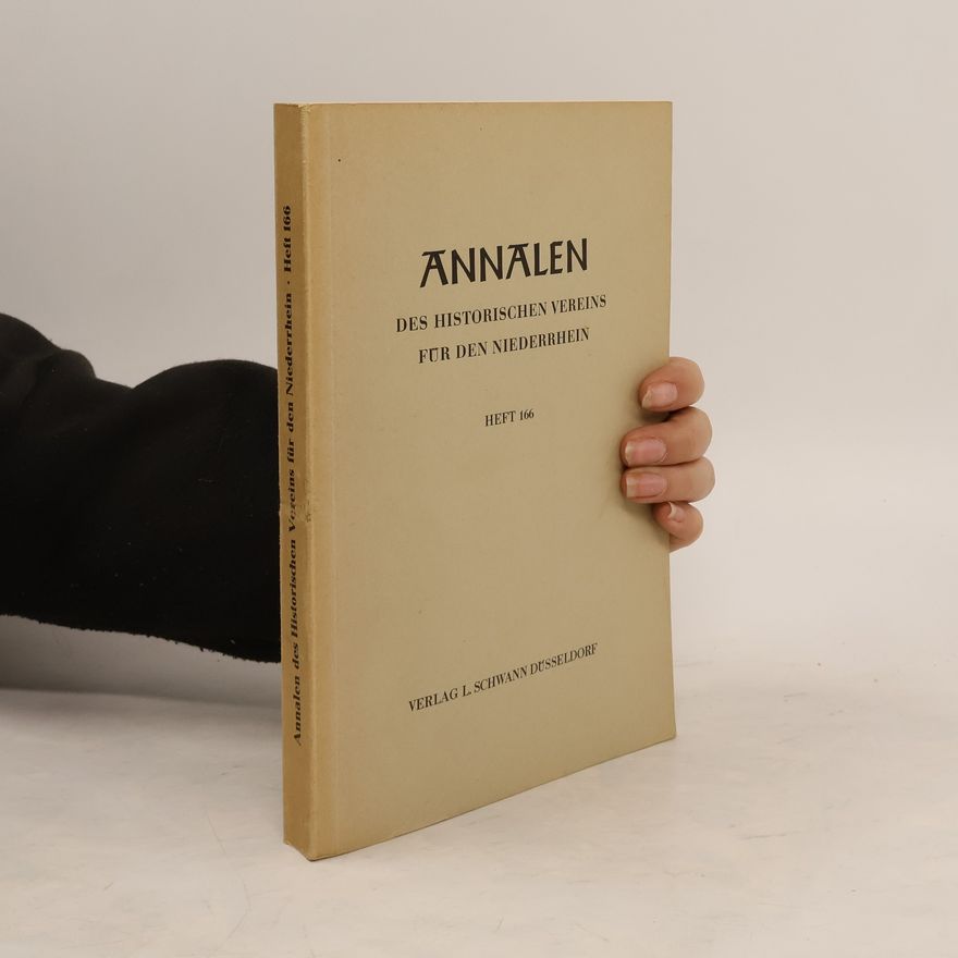 Autorenkollektiv Annalen des Historischen Vereins für den Niederrhein 166