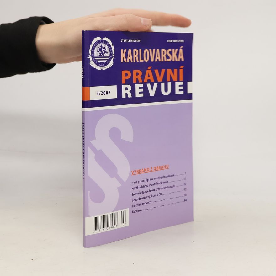 Autorenkollektiv Karlovarská právní revue 3/2007
