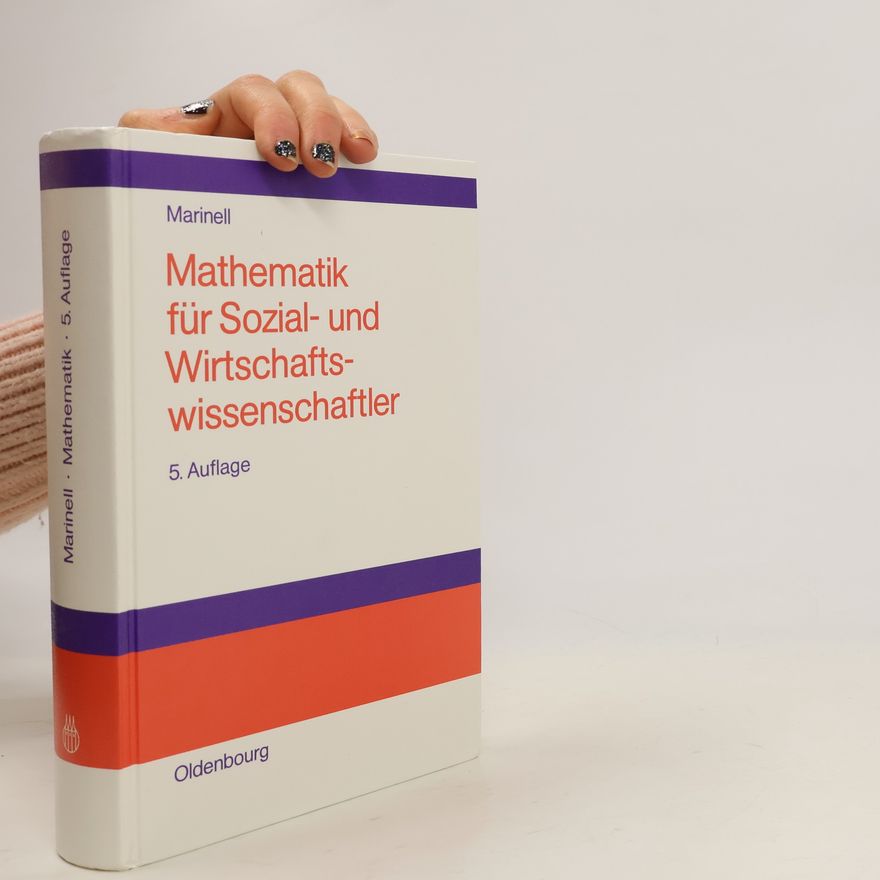 Gerhard Marinell Mathematik für Sozial- und Wirtschaftswissenschaftler