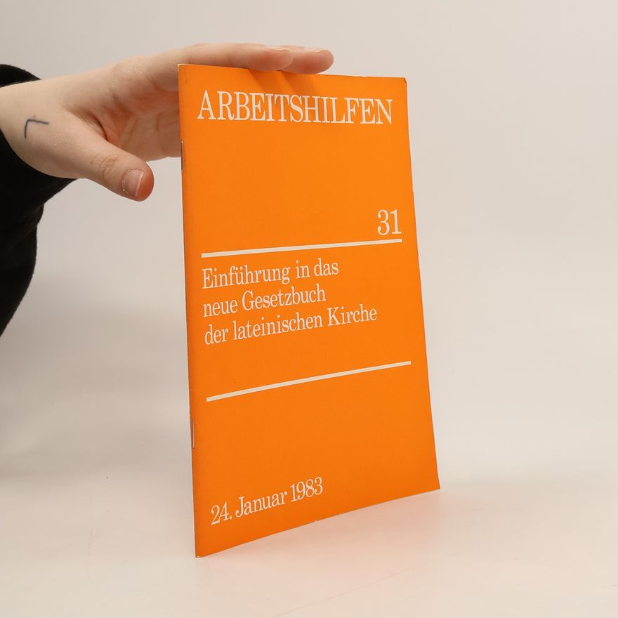 Winfried Aymans Arbeitshilfen 31. Einführung in das neue Gesetzbuch der lateinischen Kirche