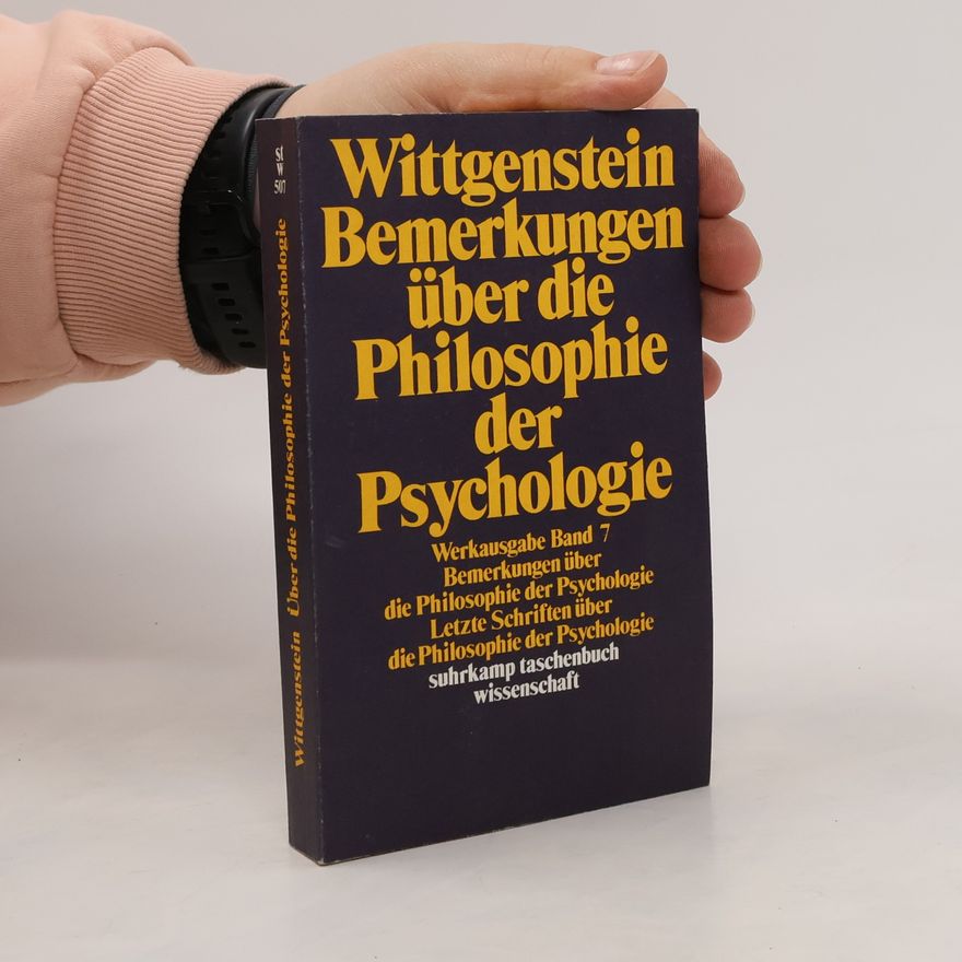 Ludwig Wittgenstein Werkausgabe. Bd.7