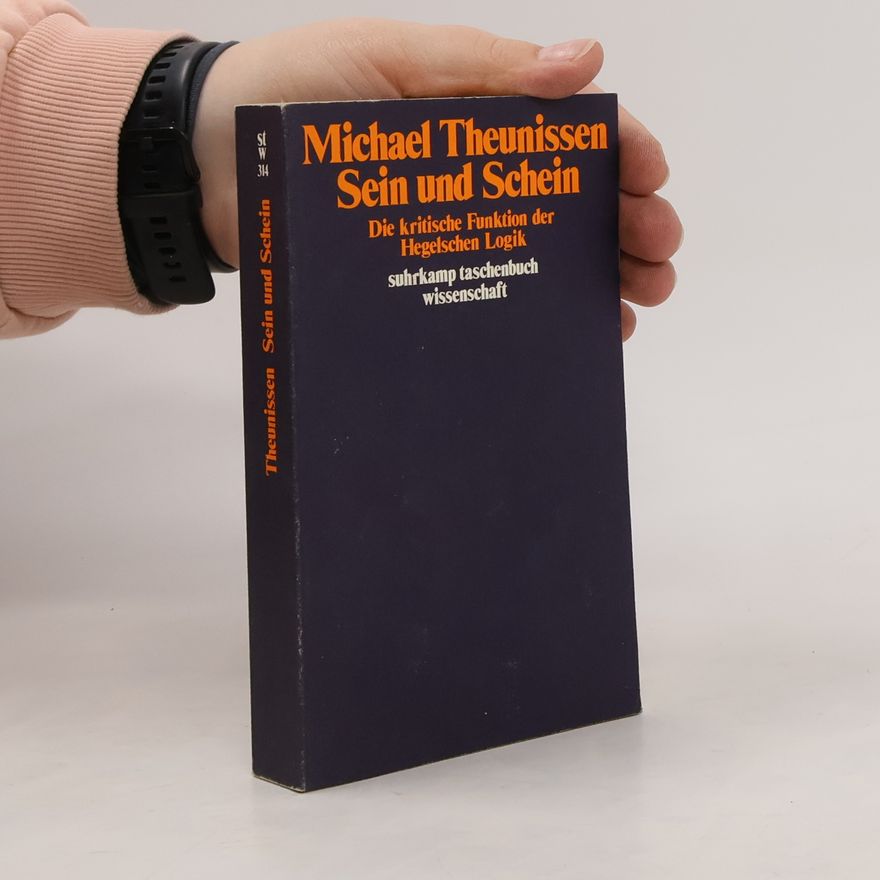 Michael Theunissen Sein und Schein