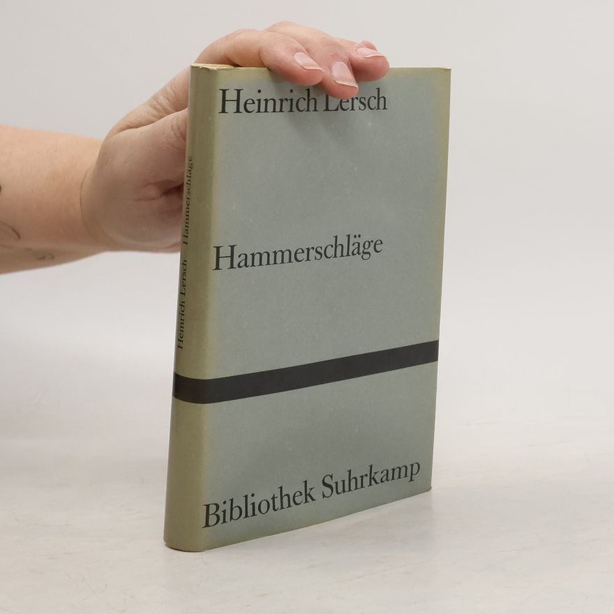 Heinrich Lersch Bibliothek Suhrkamp: Hammerschläge