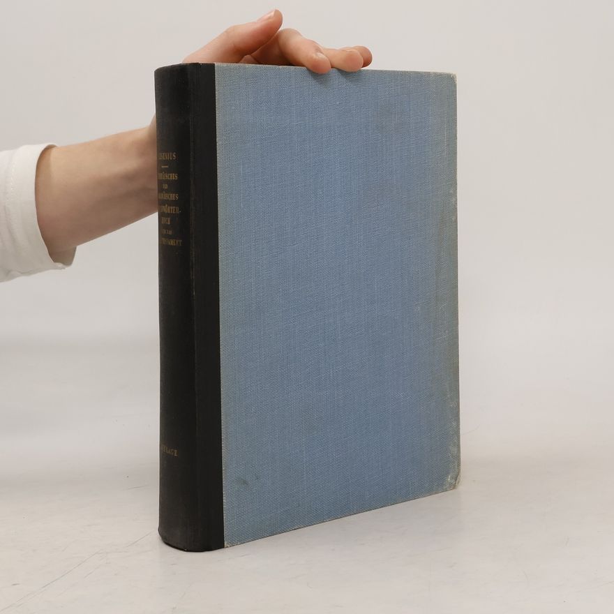Frants Buhl Handwörterbuch Über Das Alte Testament