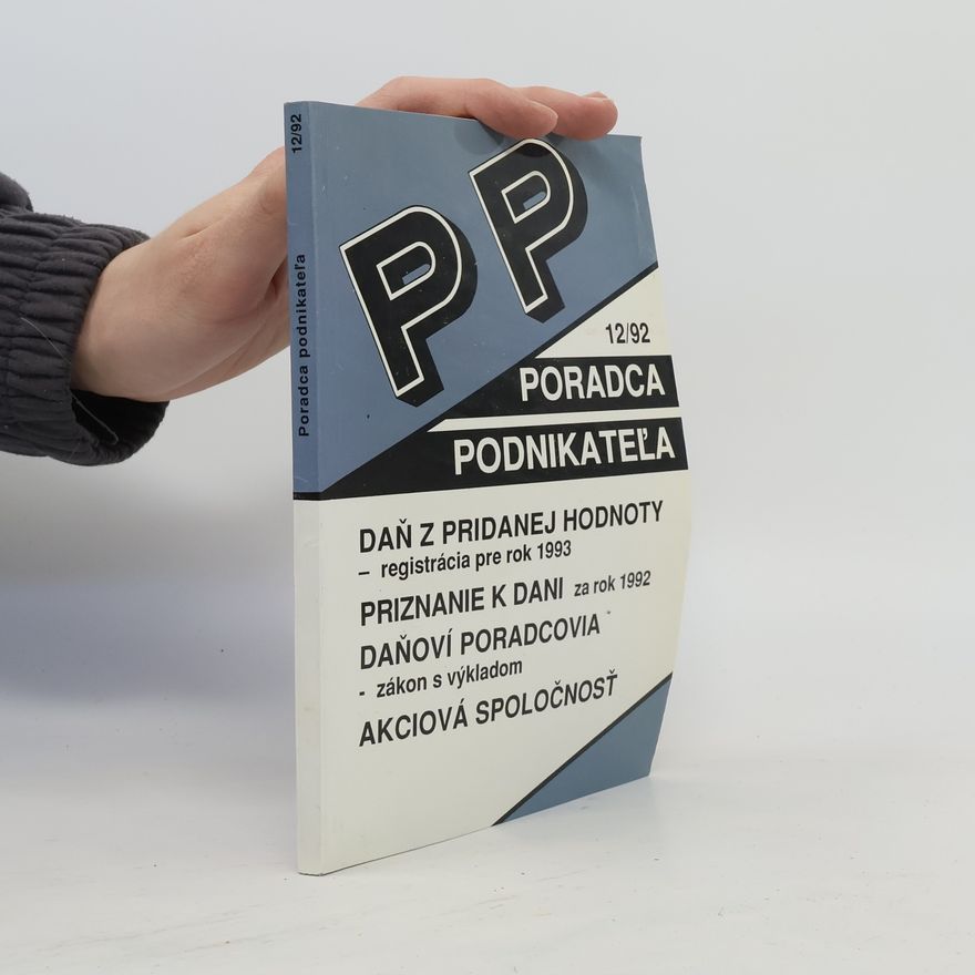 Collectif d'auteurs Poradca podnikateľa 12/92