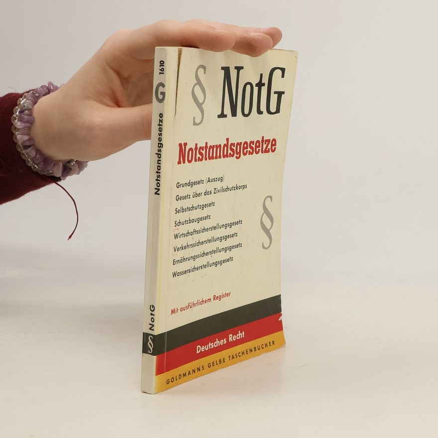 Various authors NotG Notstandsgesetze
