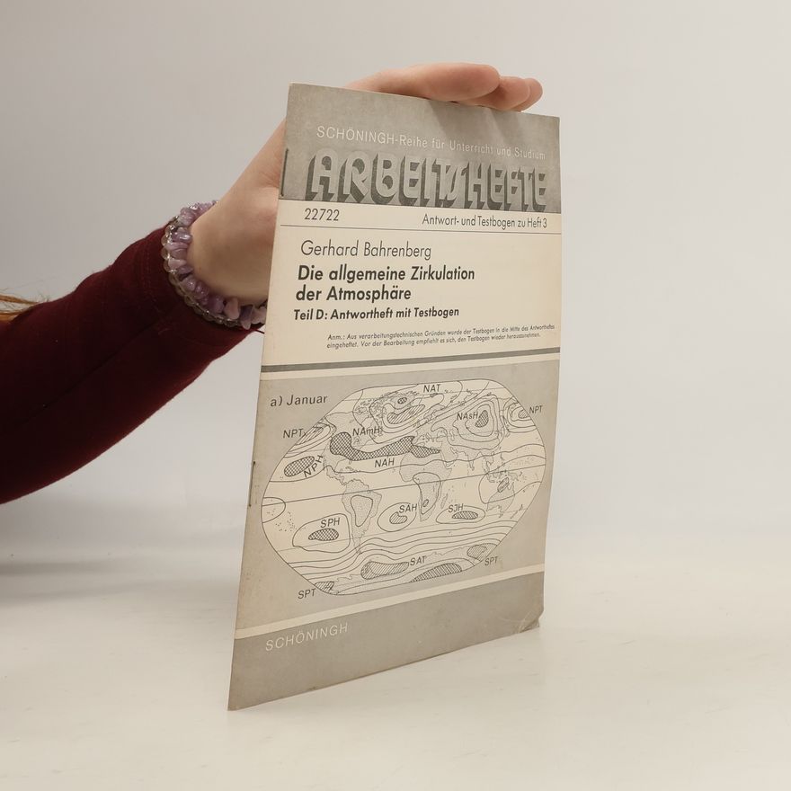 Gerhard Bahrenberg Einführung in die allgemeine Zirkulation der Atmosphäre