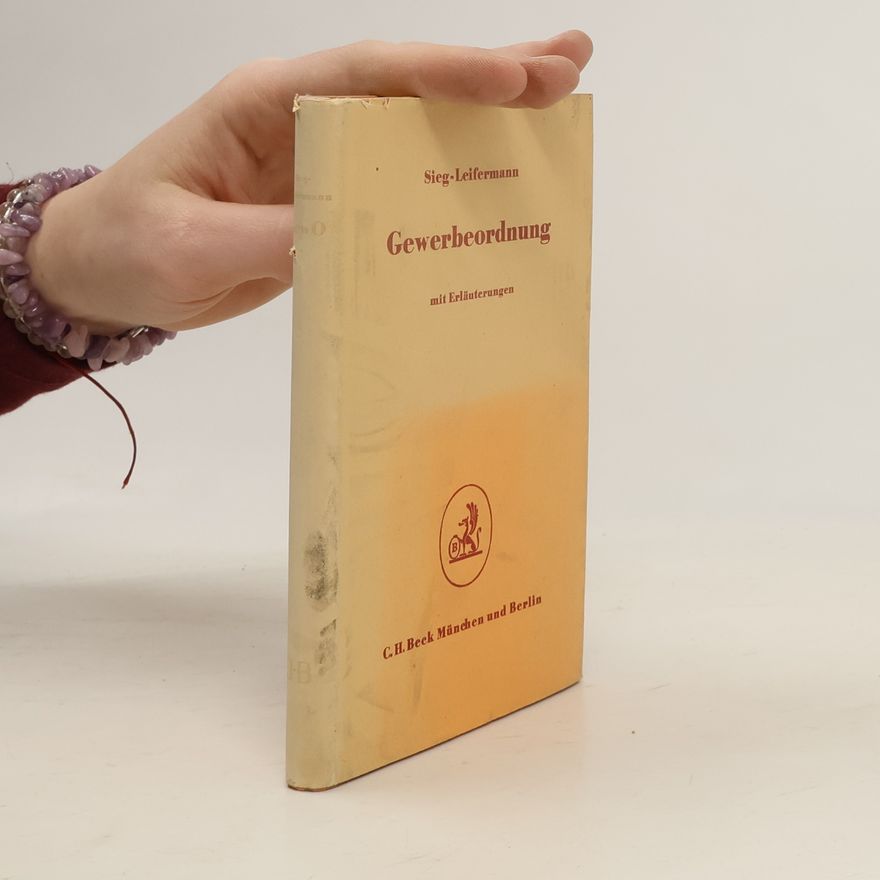 Werner Leifermann Gewerbeordnung