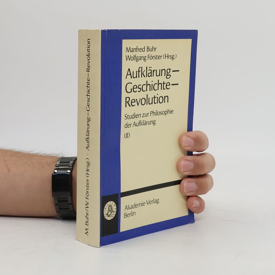 Wolfgang Förster Studien zur Philosophie der Aufklärung