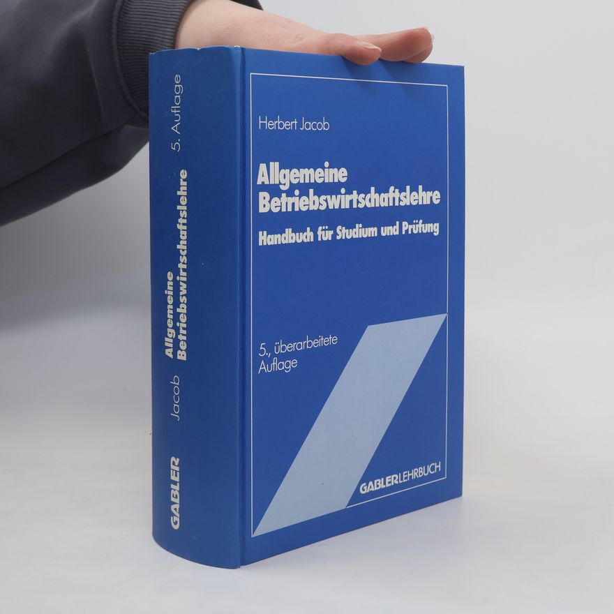 Herbert Jacob Allgemeine Betriebswirtschaftslehre
