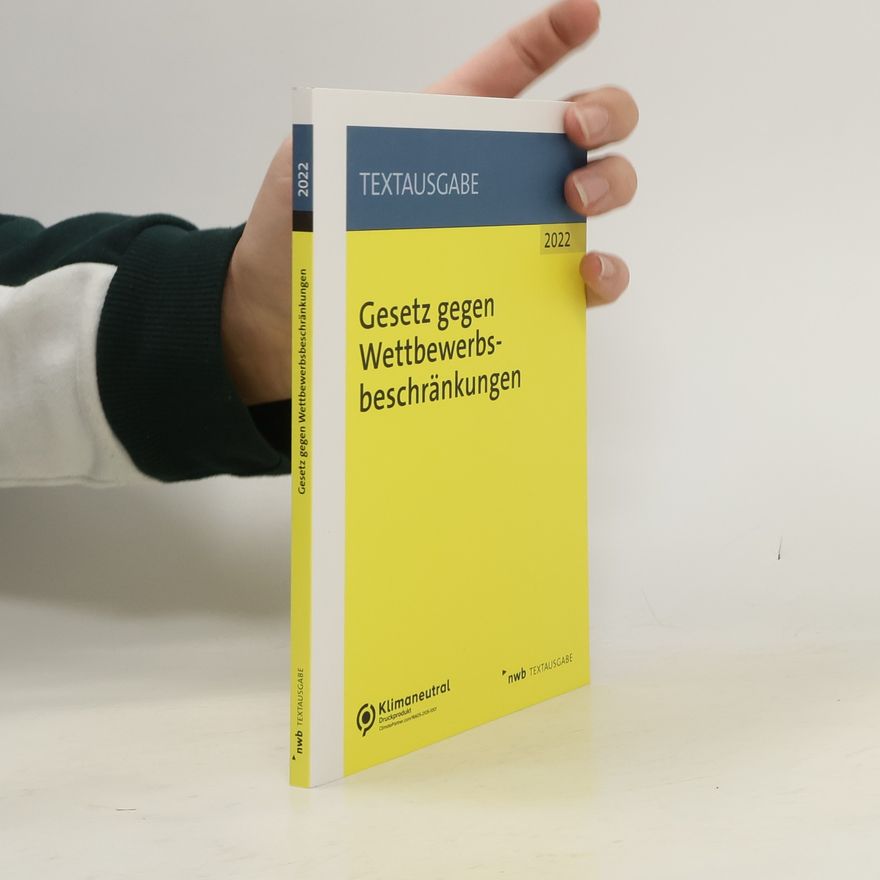 Various authors Gesetz gegen Wettbewerbsbeschräkungen