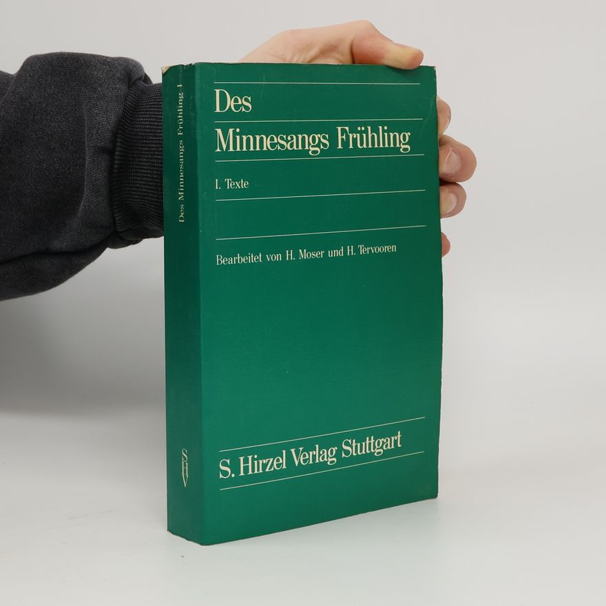 Helmut Tervooren Des Minnesangs Frühling