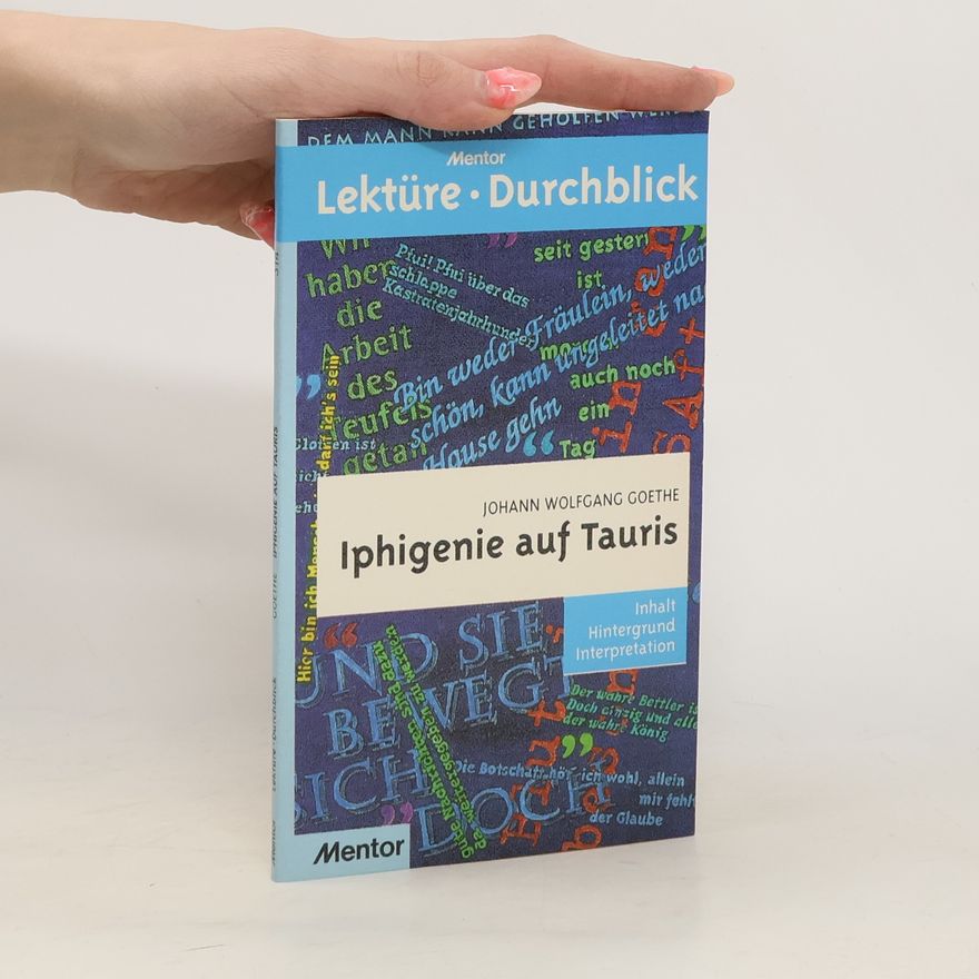 Angelika Ortmann-Kleindiek Iphigenie auf Tauris, Johann Wolfgang Goethe