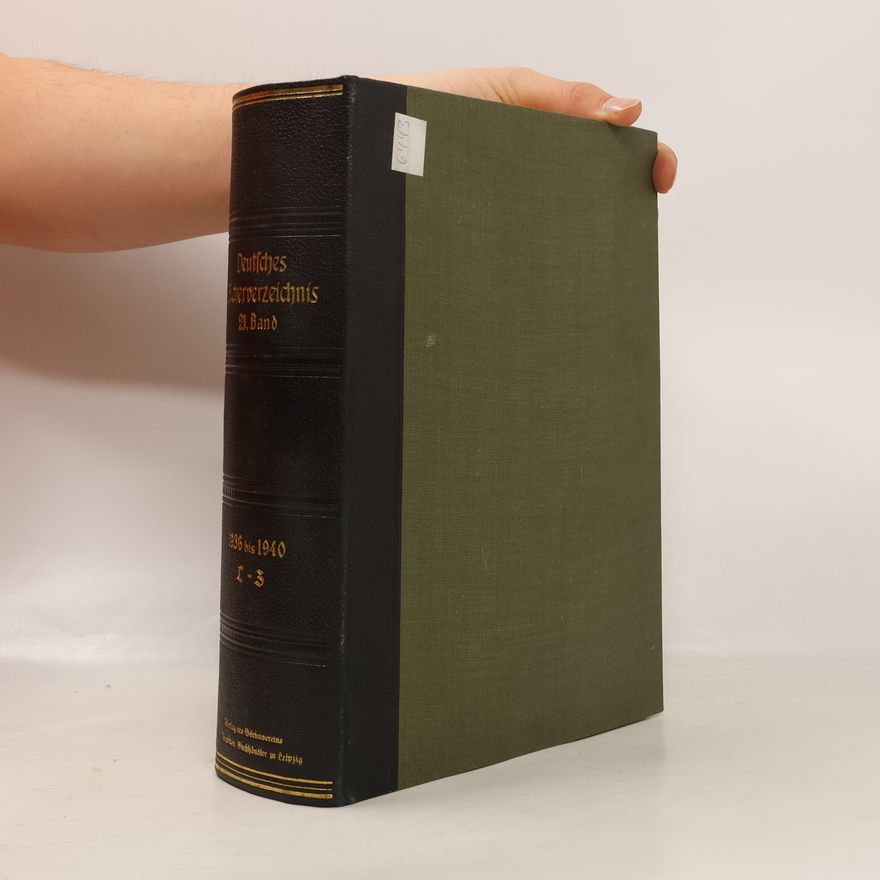 Auteurscollectief Deutsches Bücherverzeichnis 21. Band