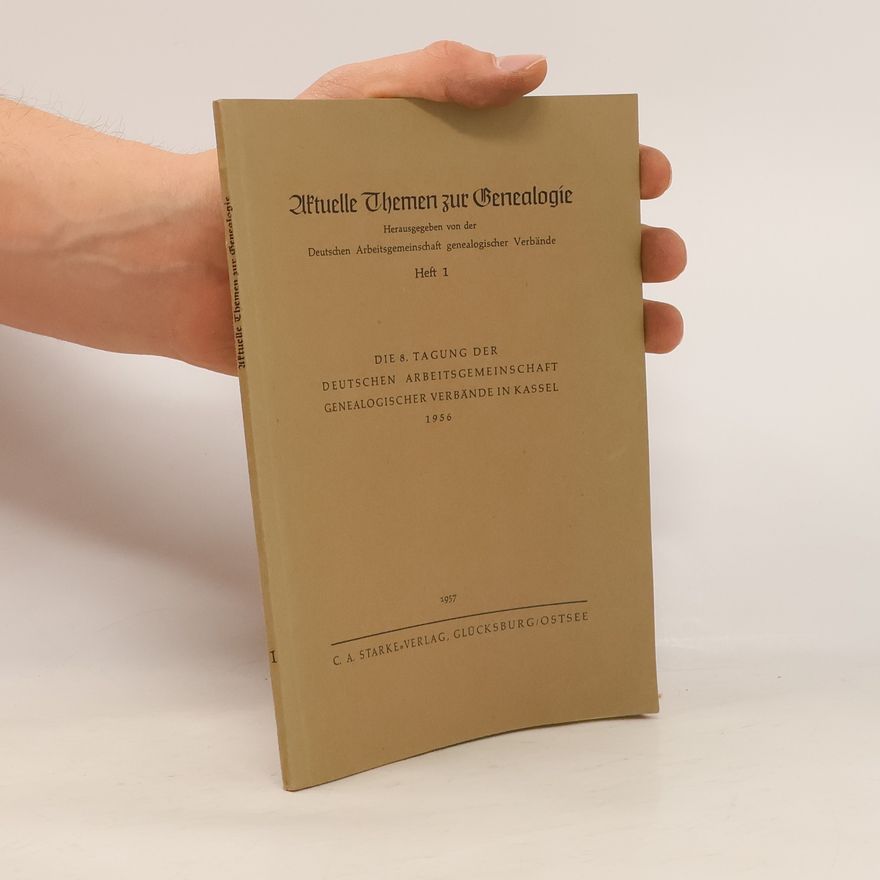 AA.VV. Aktuelle Themen zur Genealogie. Heft 1