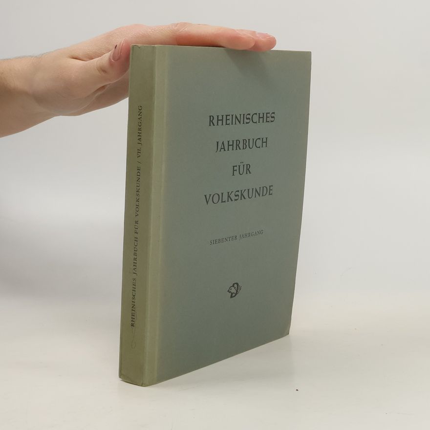 Various authors Rheinisches Jahrbuch für Volkskunde