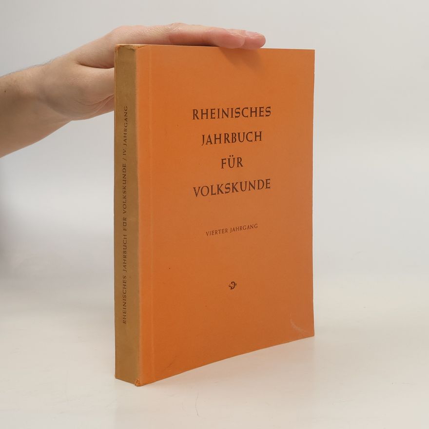Various authors Rheinisches Jahrbuch für Volkskunde