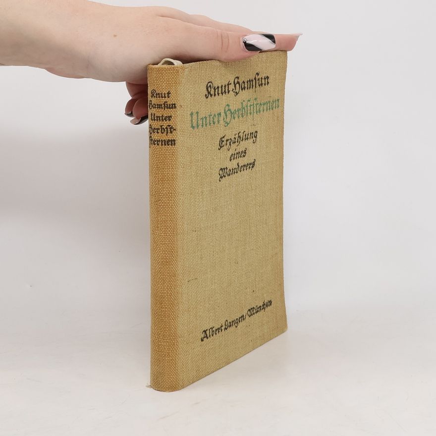 Knut Hamsun Unter Herbststernen