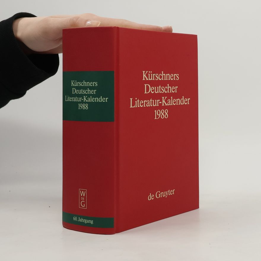 Gerhard Lüdtke Kürschners Deutscher Literatur-Kalender 1988
