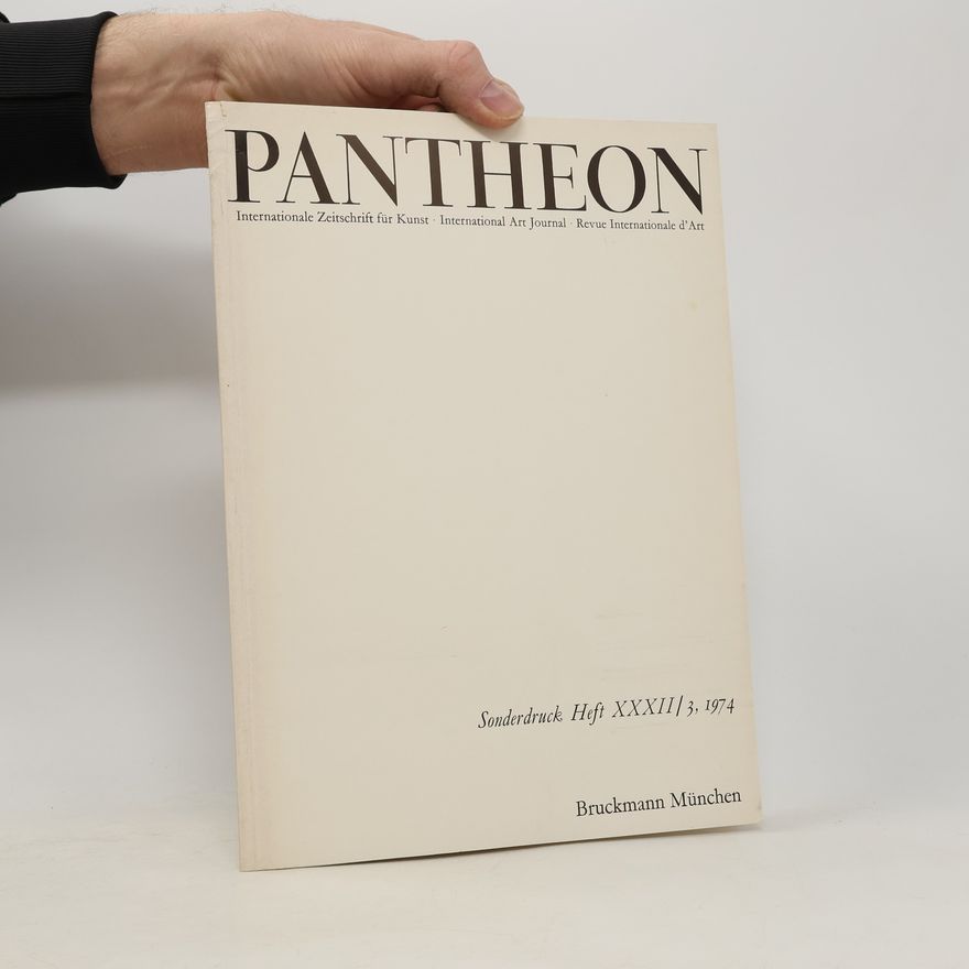 Collectif d'auteurs Pantheon. Sonderdruck Heft XXXII./3, 1974