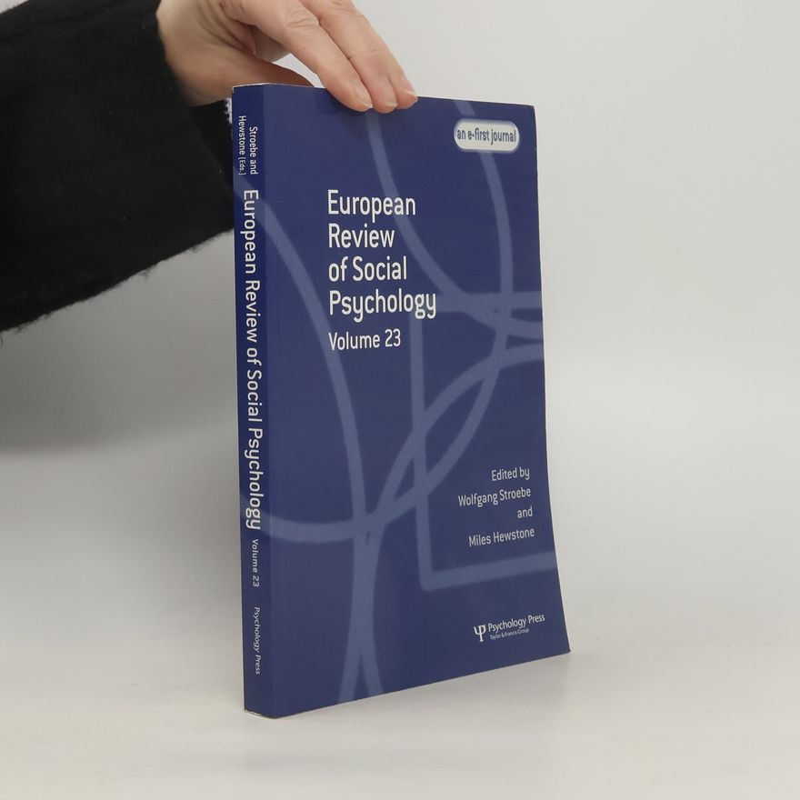 Wolfgang Stroebe European Review of Social Psychology