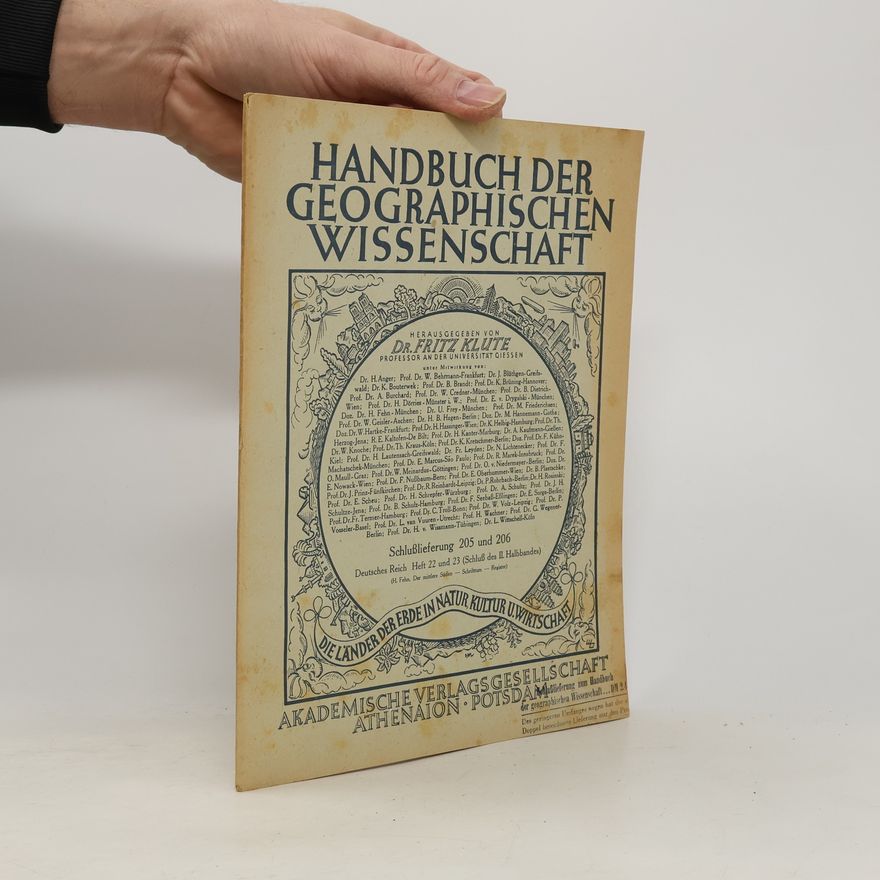 AA.VV. Handbuch der geographischen Wissenschaft