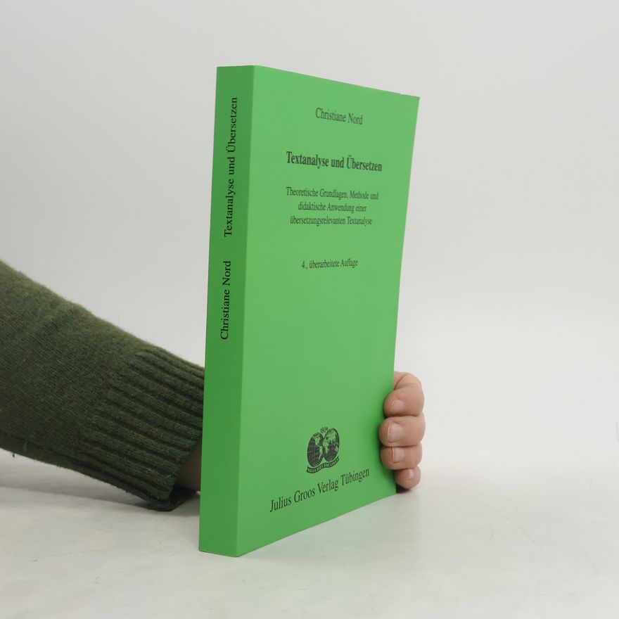 Christiane Nord Textanalyse und Übersetzen