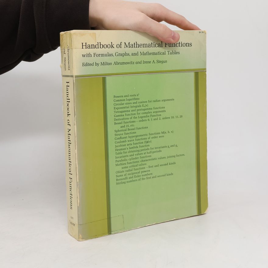 Irene Stegun Handbook of Mathematical Functions