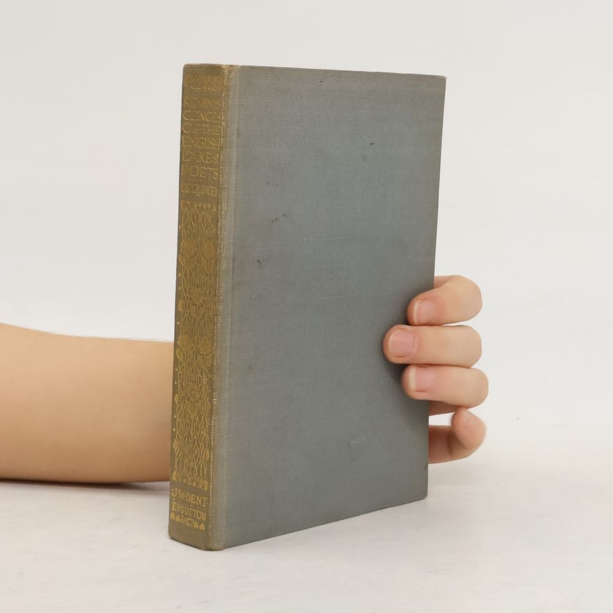 Thomas De Quincey Recollections of the Lake Poets